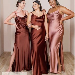 Revelry Skye Satin Dress